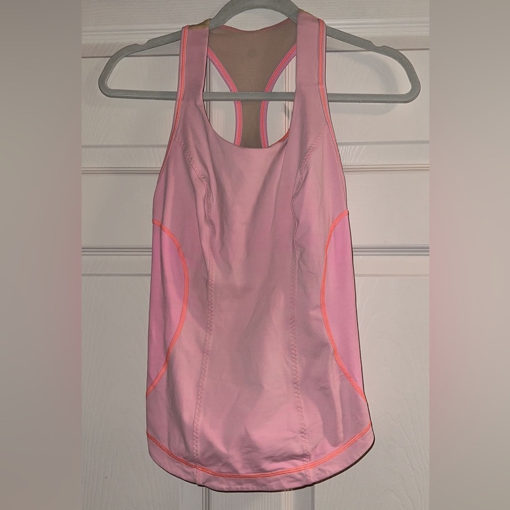 Lululemon Athletica Pink and Orange Tank